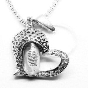 Ayetel Kürsi Kalp 925 Gümüş