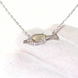 Nanopi Minimal Balık Ayetel Kürsi  925 Ayar Gümüş