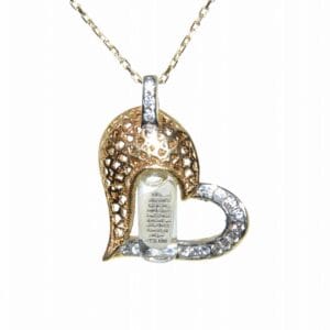 Nanopi Kalp 14 Ayar Altın Ajur Model