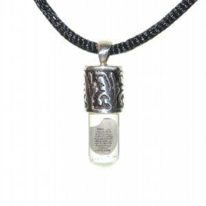 Gümüş Desenli Erkek Ayetel Kürsi Kolye