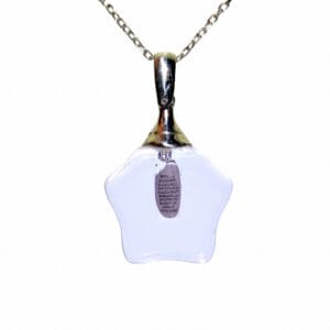 Lila Yıldız Kristal gümüş 925 ayar