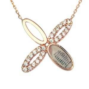 Yonca zirkon Ayetel kürsi 14 ayar Altın