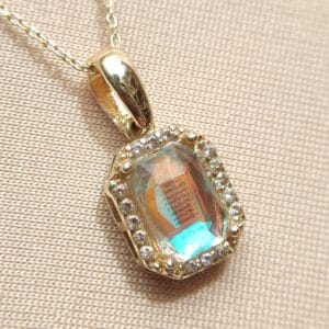 Altın taşlı baget swarowski